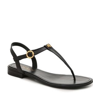 Ralph Lauren Olivea Black Sandals, Size 10